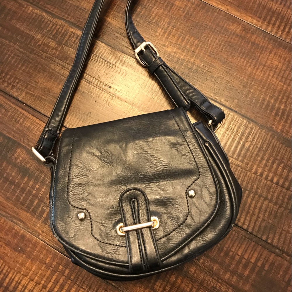Small Black Leather Purse
